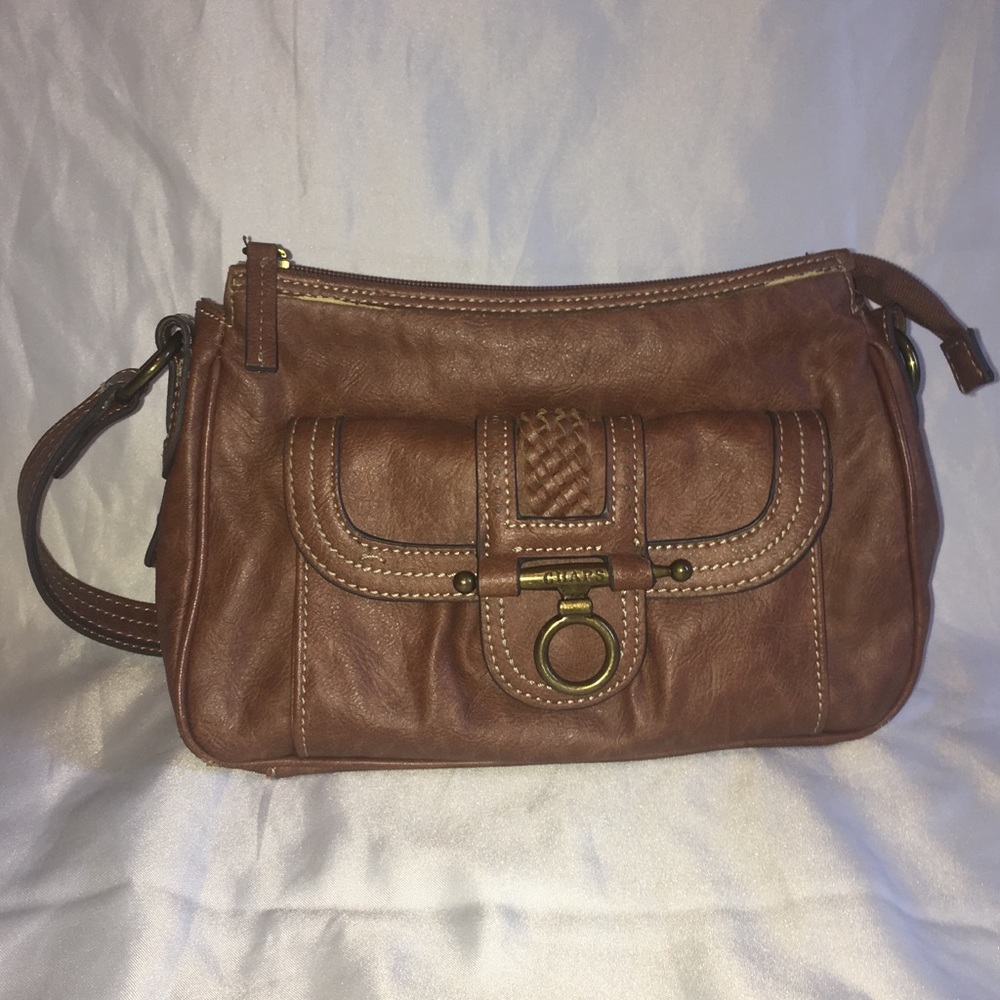 Chaps Brown Leather Purse